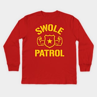 Swole Patrol Kids Long Sleeve T-Shirt